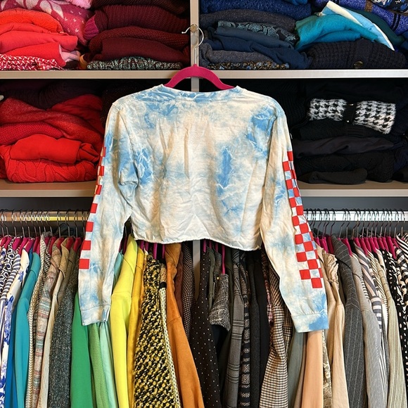 Pepsi Tie-Dye Cropped Sweatshirt size S - Picture 3 of 3